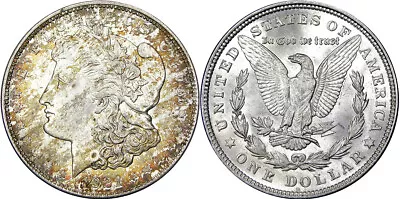 1921 $1 Select Ms Morgan Dollar ~ Beautiful Obverse Color! • $97