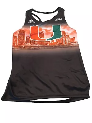 Miami Hurricanes ADIDAS MENS SZ MEDIUM TRACK & FIELD TOP SINGLET TANK NWOT • $36