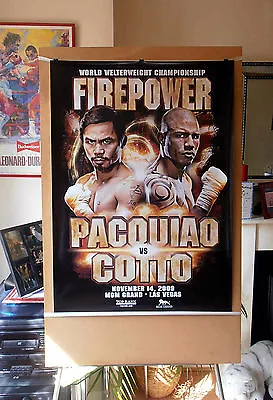 MANNY PACQUIAO Vs. MIGUEL COTTO : Original MGM Onsite Boxing Fight Poster 30D • $107.35