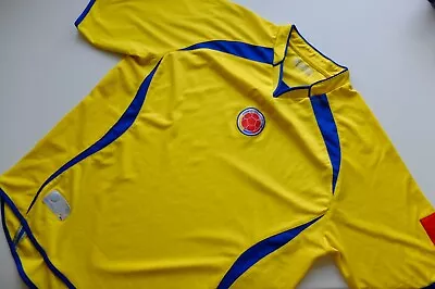 Colombia Lotto Home Football Shirt Yellow 2007 08 09 S/sleeve XL Rare • £30