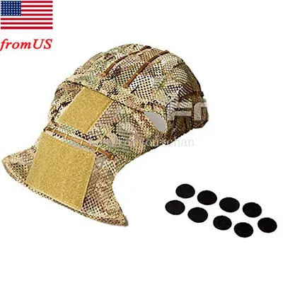 Tactical Helmet Cover For AF/CP AirFrame Mesh Helmet Army Military Airsoft Cover • $25.99