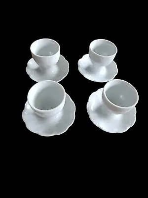Kaiser Romantica White (4) Single Egg Cups 2 1/2  H • $27.99
