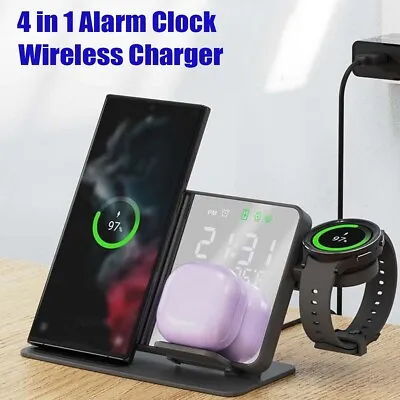 4 In 1 Wireless Charger Dock 15W Fast Charging For IPhone Apple Watch Samsung AU • $40.99