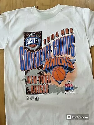 HOT SALE - Vintage NEW YORK KNICKS 1994 East Champions Starter Shirt NBA • $26.99