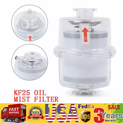 New Oil Mist Filter For Vacuum Pump Fume Separator Exhaust Filter KF25 Interface • $50.35