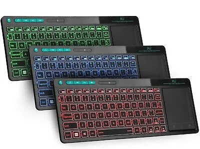 $36.07 • Buy For PC Raspberry PI PC Rii K18 Red Blue Green Backlit Color Wireless Keyboard