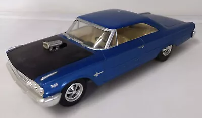 VTG Junkyard 1/25 Scale Model Kit Car Built Blue 1963 Ford Galaxie AMT Screwdown • $16.65