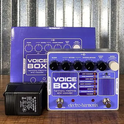 EHX Voice Box Vocal Harmony Machine / Vocoder Vocal & Guitar Effect Pedal • $261.20