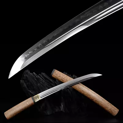 Japanese Ronin Short Sword Wakizashi Katana T10 Steel Clay Tempered Sharp Tanto • $129.50