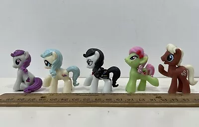 Hasbro My Little Pony Blind Bag Mini Figures Lot Of 5 Horses 2014 • $10.99