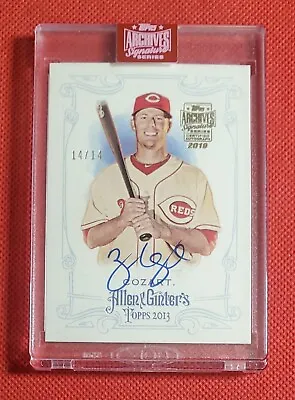 14/14 Zack Cozart 2019 Topps Archives Signature Series 2013 Allen & Ginter Auto • $49.88