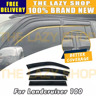 $65 • Buy Weathershields Weather Shields For LandCruiser 100 105 Series 98-07 Window Visor