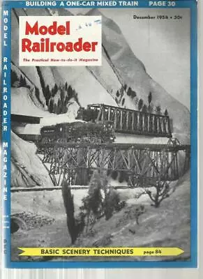 Model Railroader December 1954 StL&SW Atlantic & Wales WI Feed Mill Drawings • $10.95