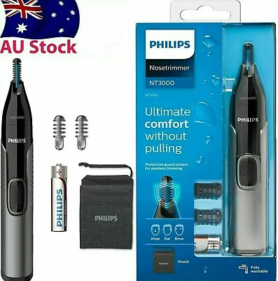 $33.85 • Buy Philips Series 3000 Nose Ear Eyebrow Hair Trimmer Shaver/Comb Washable AUS STOCK