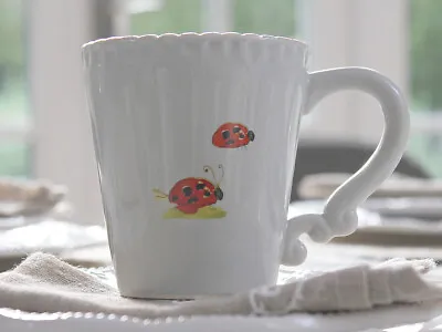 Boxed Grey Decor Ladybird Mug Cup Vintage Antique Home  Tea Coffee   Valentine  • £7.95