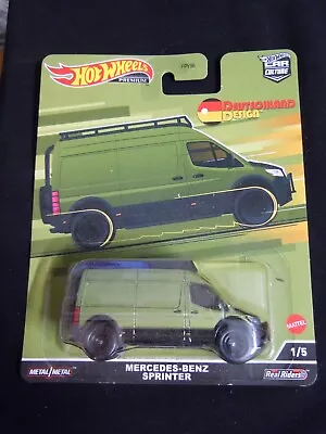 2022 HOT WHEELS CAR CULTURE Deutsohland Design 1/5 MERCEDES-BENZ SPRINTER GREEN • $7.09