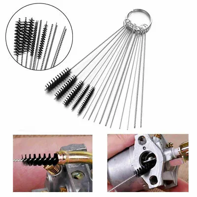 Motorcycle Carburetor Carb Jet Deposit Remove 18Cleaning Tool Wire Cleaner Set K • $11.20