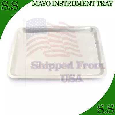 Mayo Instrument Tray 15X11X3/4 Surgical Dental Vet Instruments • $24.99