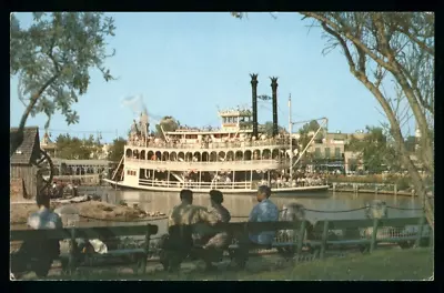 Postcard Disneyland Nostalgic Ride  Down Rivers Of America On Mark Twain Boat M • $3.99