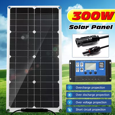 £23.99 • Buy 300W Solar Panel Kit Battery Charger & 30A Controller For Car Van Caravan Boat