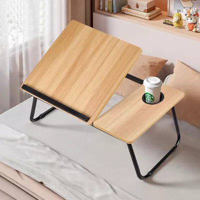 Folding Laptop Table Bed Writing Reading Table Sofa Tray Lap Stand Computer Desk • £13.94