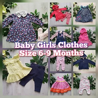 Baby Girls Clothes Make Build Your Own Bundle Job Lot Size 6-9 Months Outfit Set • £1.89