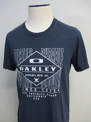 Oakley Shirt Adult LARGE Blue Icon Foothill Ranch California Skull Preppy Mens • $18