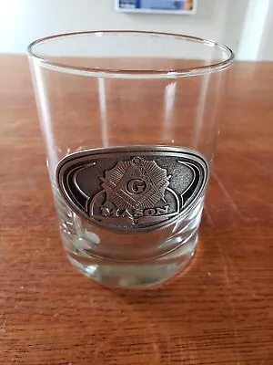 Wonderful Masonic Freemason Pewter Emblem Whiskey Glass • $10