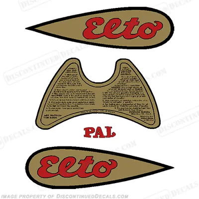 Fits Elto PAL 1937-1941 .9hp Scout Decal Kit  - Discontinued Decal Reproductions • $54.95