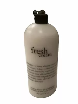 Philosophy Fresh Cream 3 In 1 Shampoo Shower Gel And Bubble Bath 32 Oz • £18.91