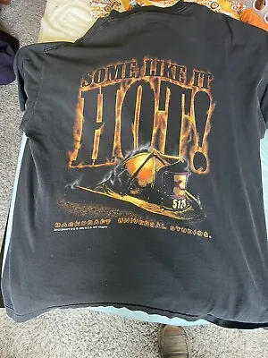 Vintage 1996 Backdraft Movie Shirt Universal Studios Ride Promo Shirt M • $35.54