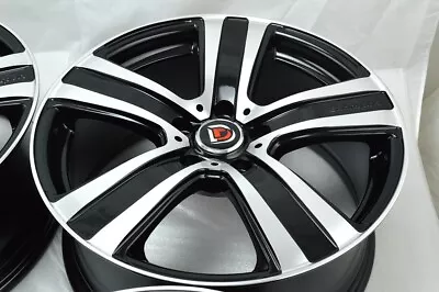 4 New DDR RT8 18x8 5x114.3 40mm Black/Polished 18  Wheels Rims • $749