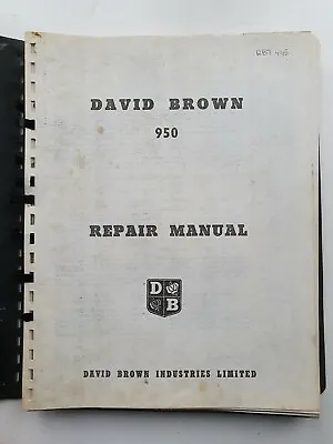 £25 • Buy David Brown 950 Tractor Repair Manual - Copy