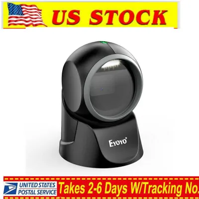 Eyoyo Barcode Scanner QR Code 1D/2D Code Omnidirectional Reader For Supermarket • $56.05