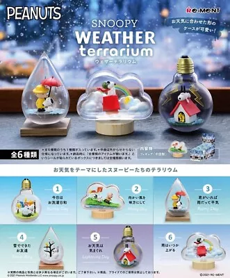 Re-Ment Miniatures Desktop Figure Peanuts Snoopy Weather Terrarium Set Rement • $13.90