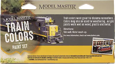 Model Master Theme Paint Set 6/Pkg-Train Colors • $34.91