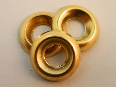 #8 Brass Finishing Cup Washer Qty 50 • $13.94