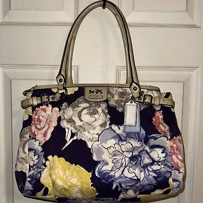 Coach Madison Maggie Kara Floral Purse Handbag M1220-23348 • $85