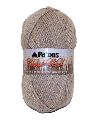 Patons Classic Soft 100% Wool Worsted Yarn 210 Yards 100 Grams Color Natural Mix • $15.99