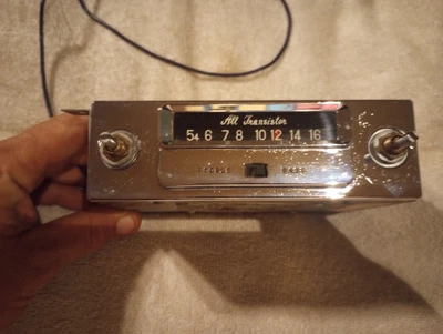 $19.99 • Buy Vintage AM All Transistor Car Radio #24171 No Push Buttons UNTESTED CLEAN