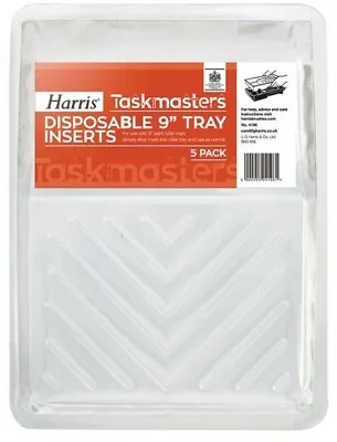 5x Harris Taskmasters DIY Decorating Disposable Painting Roller Tray Inserts 9  • £7.75