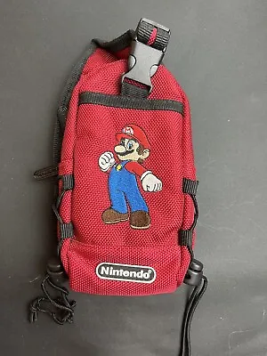 Mario Nintendo Gameboy Carry Case Bag Gameboy Advance Travel Case Red Retro • £14.99
