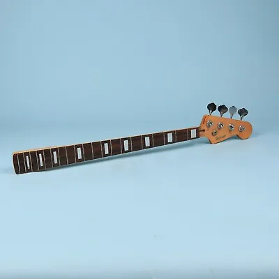 Vintage Hohner Jazz Bass Block Inlays Guitar Neck Replacement Tuners Rosewood • $175