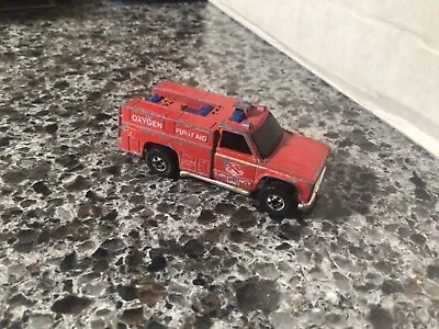 Vintage Hot Wheels  Emergency Truck Red 1974 Malaysia • $2