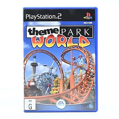 Theme Park World - Sony Playstation 2 / PS2 Game - PAL - FREE POST! • $12.99