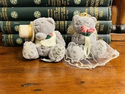 Vintage Me To You Bears Tatty Teddy Blue Nose Bride And Groom Plush Wedding Gift • £15