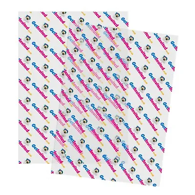 Vellum Logo Business Brand Translucent See Through Gift Wrapping Paper Sheet • £4.49