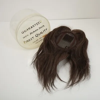 Vtg 100% Human Hair Brown Short Wig Hair Piece Doll Making Halloween Hong Kong • $14.95