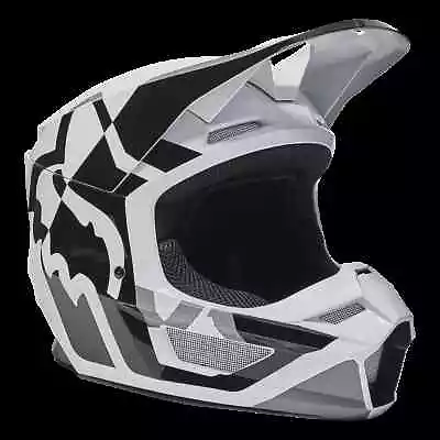 Fox Racing Adult Helmet V1 LUX Black White • $119.99