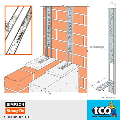 £32.49 • Buy Simpson Crocodile Wall Starter Kit | Stainless Steel Profiles W/ Ties & Fixings